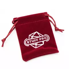 Вельветовый мешочек STUFF-PRO. 9x7 см. Винно-красный