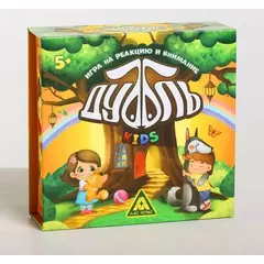 Дуббль, Kids, Настольная игра, в подарочной коробке на магнитах, 55 карт
