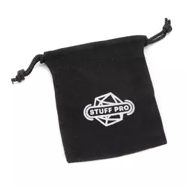 Вельветовый мешочек STUFF-PRO. 9x7 см. Чёрный