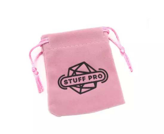 Вельветовый мешочек STUFF-PRO. 9x7 см. Розовый