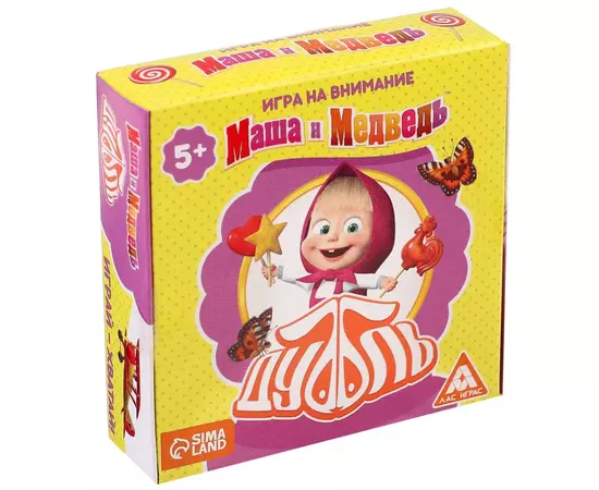 Дуббль, Маша и Медведь, Настольная игра, 55 карт
